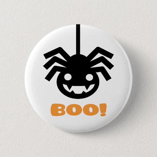 Badge Rond 5 Cm Araignée d'Halloween (Devant)