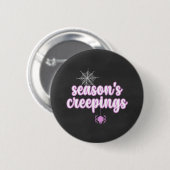 Badge Rond 5 Cm Araignée Mignonne Effrayante (Devant & derrière)