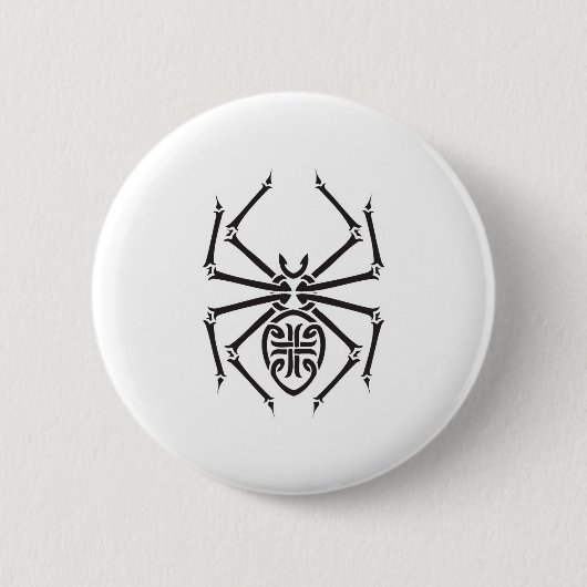 Badge Rond 5 Cm araignée tribale (Devant)