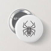 Badge Rond 5 Cm araignée tribale (Devant & derrière)