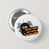 Badge Rond 5 Cm Araignées de choses qui vont sauter (Devant & derrière)