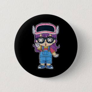 Badge Rond 5 Cm Arale Norimaki Dr. Slump Manga Anime Anime