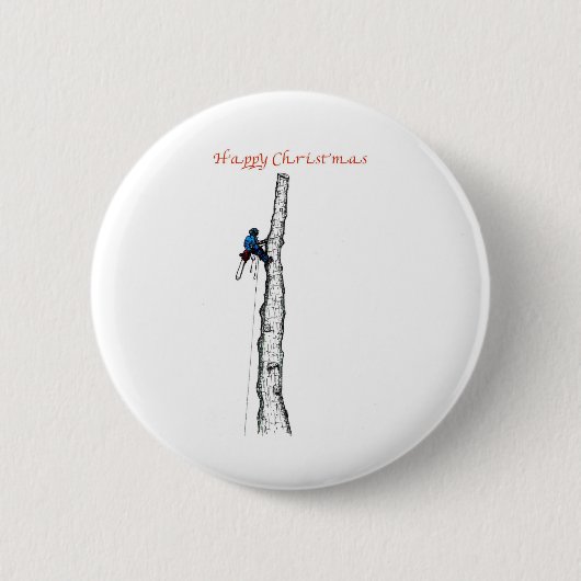 Badge Rond 5 Cm Arboriste chainsav tree surgeon Venin (Devant)