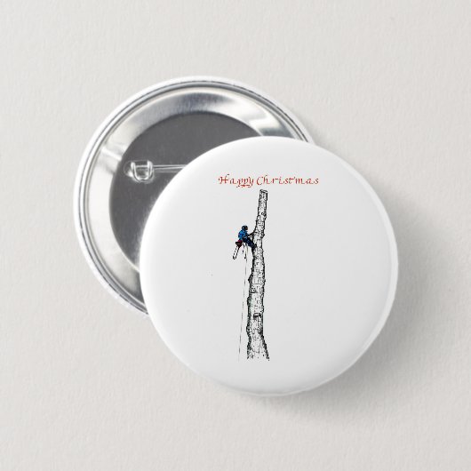 Badge Rond 5 Cm Arboriste chainsav tree surgeon Venin (Devant & derrière)