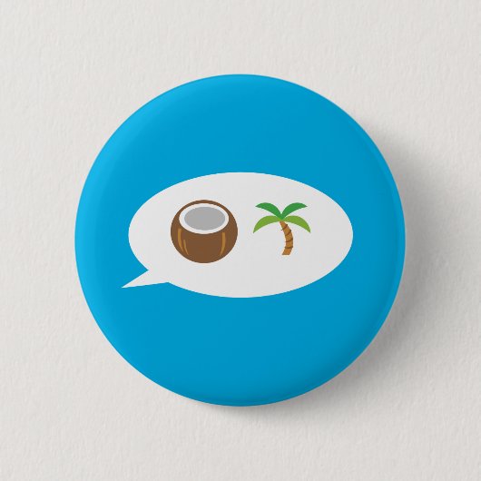 Badge Rond 5 Cm Arbre à noix de coco — Bouton Harris 2024 ! (Devant)