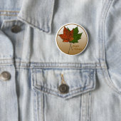 Badge Rond 5 Cm Arbre à sucre (En situation)