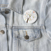 Badge Rond 5 Cm Arbre abstrait (En situation)