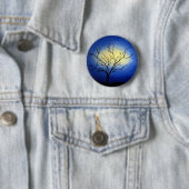 Badge Rond 5 Cm Arbre Abstrait - Art Moderne (En situation)