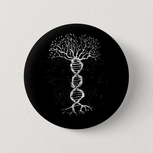 Badge Rond 5 Cm Arbre ADN (Devant)
