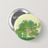 Badge Rond 5 Cm Arbre blues (Devant & derrière)