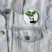 Badge Rond 5 Cm Arbre bonsaï (En situation)