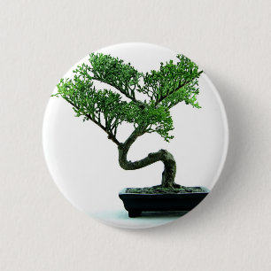 Badge Rond 5 Cm Arbre de bonsaïs