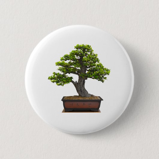 Badge Rond 5 Cm arbre de bonsaïs (Devant)