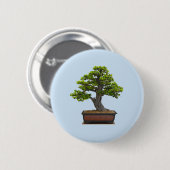 Badge Rond 5 Cm arbre de bonsaïs (Devant & derrière)