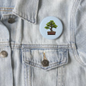 Badge Rond 5 Cm arbre de bonsaïs (En situation)