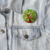 Badge Rond 5 Cm Arbre de chêne (En situation)