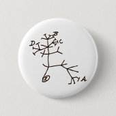 Badge Rond 5 Cm Arbre de Darwin (Devant)