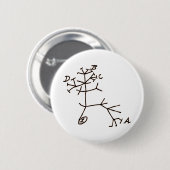 Badge Rond 5 Cm Arbre de Darwin (Devant & derrière)
