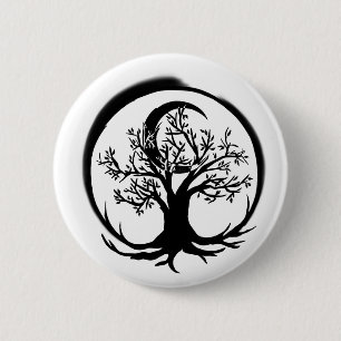 Badge Rond 5 Cm Arbre de la vie