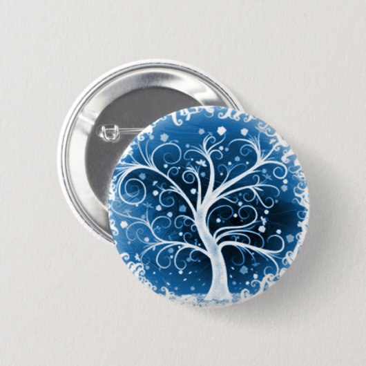 Badge Rond 5 Cm Arbre de la vie (Devant & derrière)