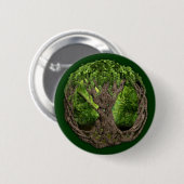 Badge Rond 5 Cm Arbre de la vie celtique (Devant & derrière)