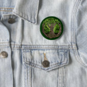 Badge Rond 5 Cm Arbre de la vie celtique (En situation)