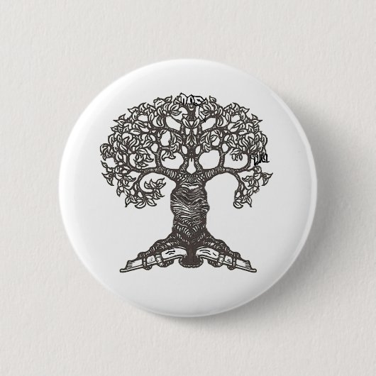 Badge Rond 5 Cm Arbre de lecture (Devant)
