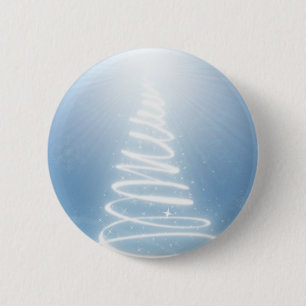 Badge Rond 5 Cm Arbre de Noël Abstrait