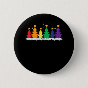 Badge Rond 5 Cm Arbre de Noël de campeur correspondant à la famill