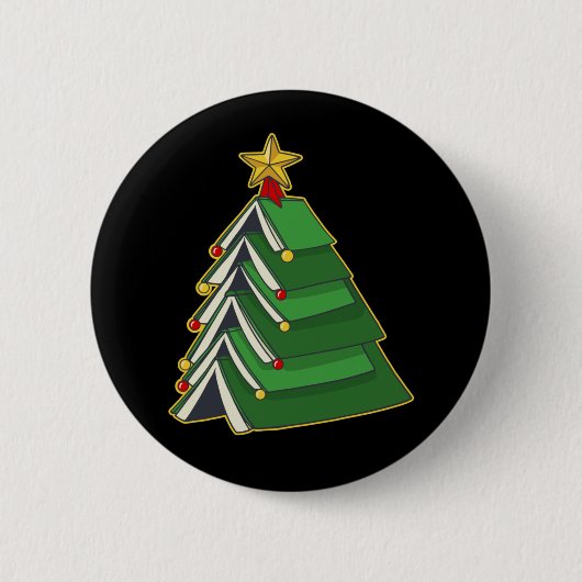 Badge Rond 5 Cm Arbre de Noël de la réservation IV (Devant)