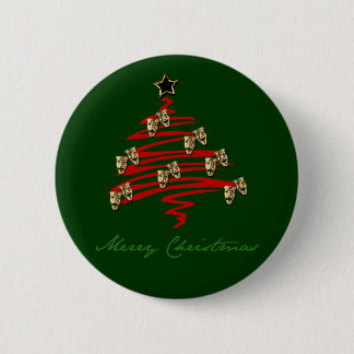 Badge Rond 5 Cm Arbre de Noël de masque de drame