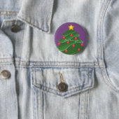 Badge Rond 5 Cm Arbre de Noël Thunder_Cove (En situation)