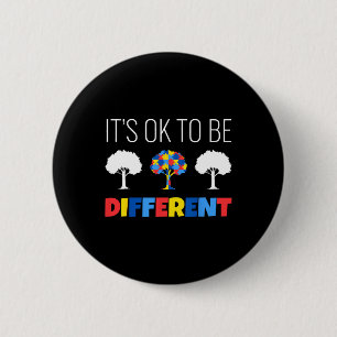 Badge Rond 5 Cm Arbre de sensibilisations sur l'autisme C'est pas