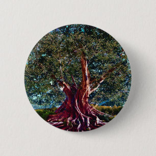 Badge Rond 5 Cm Arbre de stabilité de la vie