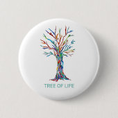 Badge Rond 5 Cm Arbre de Vie (Devant)