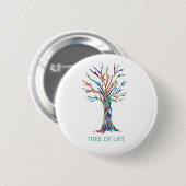 Badge Rond 5 Cm Arbre de Vie (Devant & derrière)