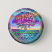 Badge Rond 5 Cm Arbre de vie (Devant)