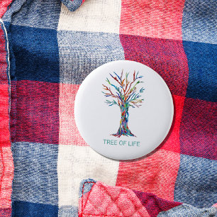 Badge Rond 5 Cm Arbre de Vie