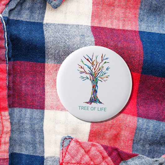 Badge Rond 5 Cm Arbre de Vie