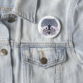 Badge Rond 5 Cm Arbre de vie d'art populaire (En situation)