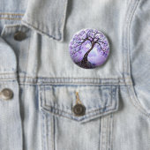Badge Rond 5 Cm Arbre de vie Lavendar (En situation)