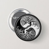 Badge Rond 5 Cm Arbre de Yin Yang (Devant & derrière)
