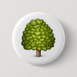 Badge Rond 5 Cm Arbre décidu - Emoji