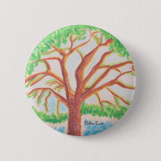 Badge Rond 5 Cm Arbre du bouton de vie (Devant)