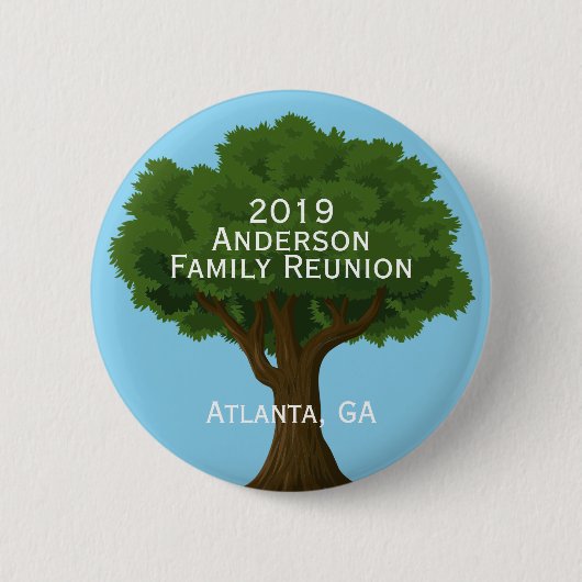 Badge Rond 5 Cm Arbre Famille Souvenir (Devant)