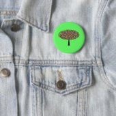 Badge Rond 5 Cm Arbre Jelly Bean (En situation)