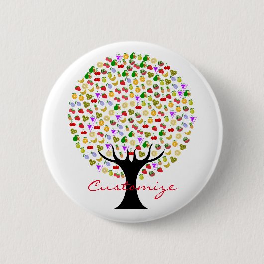 Badge Rond 5 Cm Arbre multifruit Thunder_Cove (Devant)