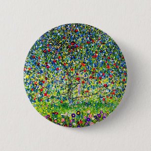 Badge Rond 5 Cm Arbre pomme Gustav Klimt