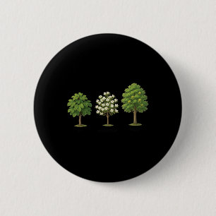 Badge Rond 5 Cm Arbre subtil Anti Trump Chemise Arbre Figues Dogwo