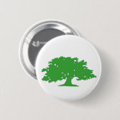 Badge Rond 5 Cm Arbre vert (Devant & derrière)